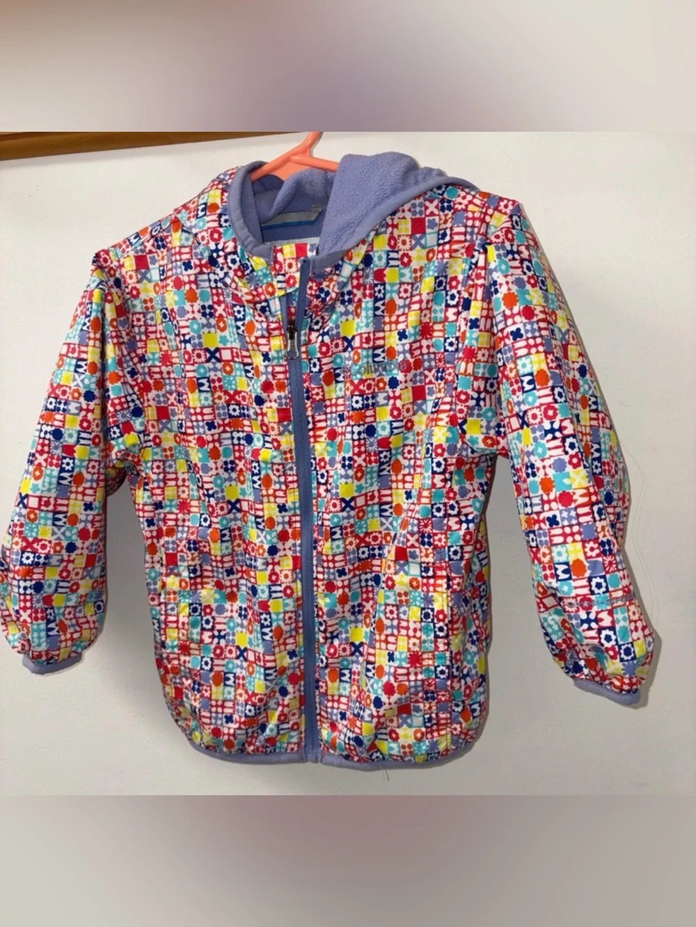 Columbia Kids Multicolor Quilted Puffer Jacket with Hood 2T